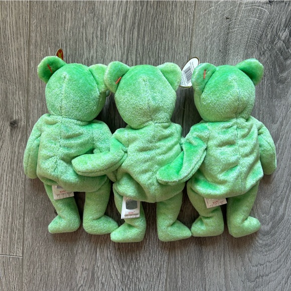 Ty Beanie Baby “Kicks” x 3 Bear - Picture 2 of 5